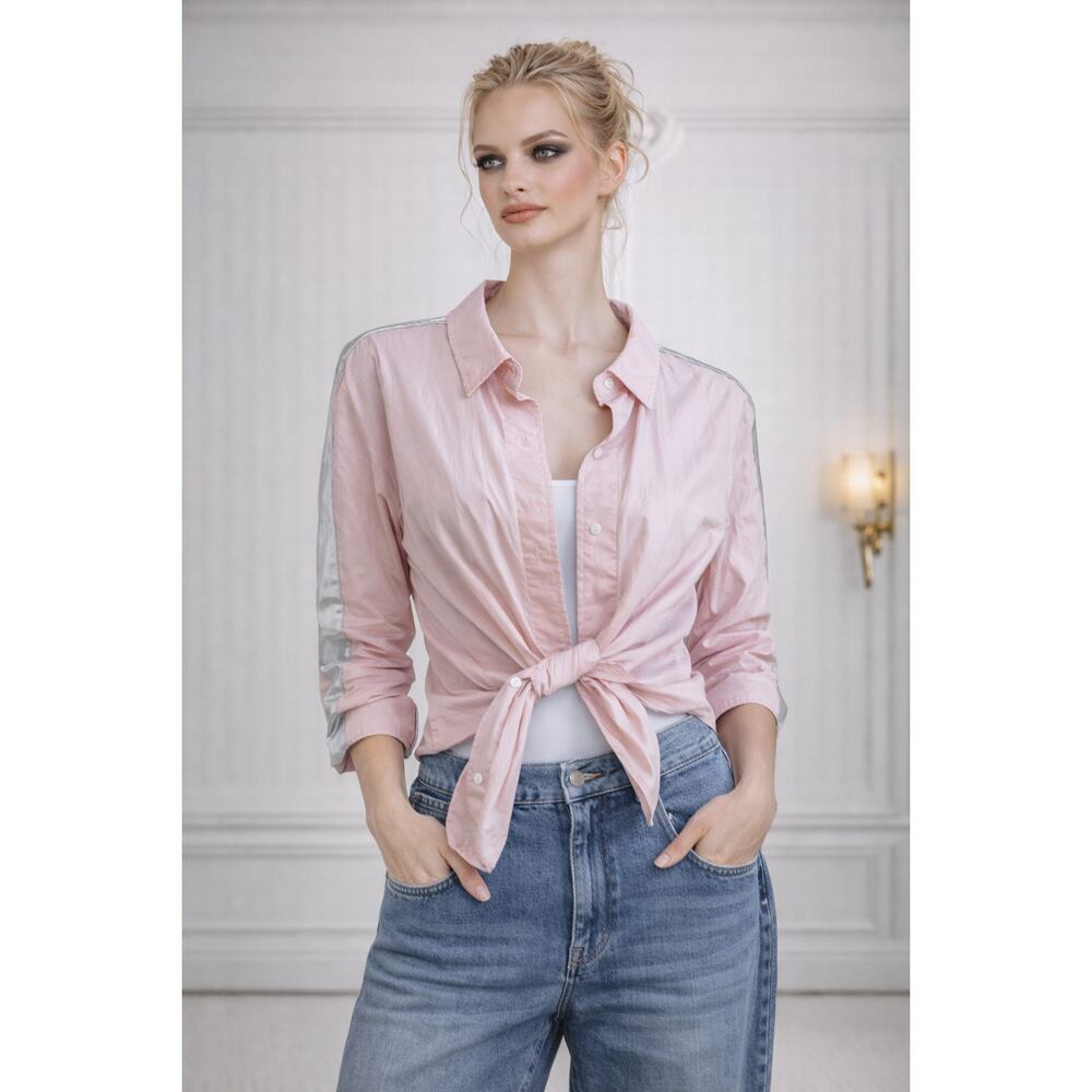 💗 Pony Collection Pink Lightweight Jacket | Sporty Chic Stripe Detail | L